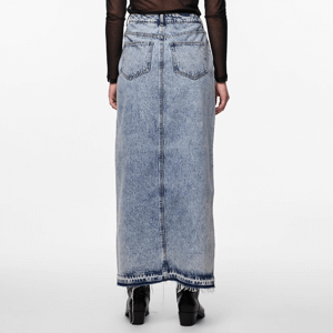 Pieces Nora High-Waisted Ankle Length Denim Skirt